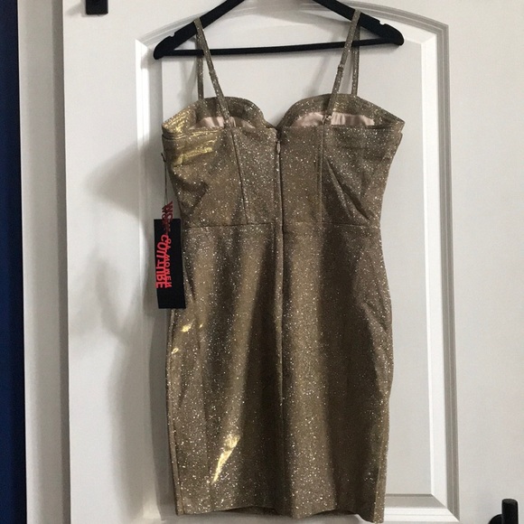 Gold Sparkling Dress ✨Wow Couture ✨🌟 - Picture 4 of 7